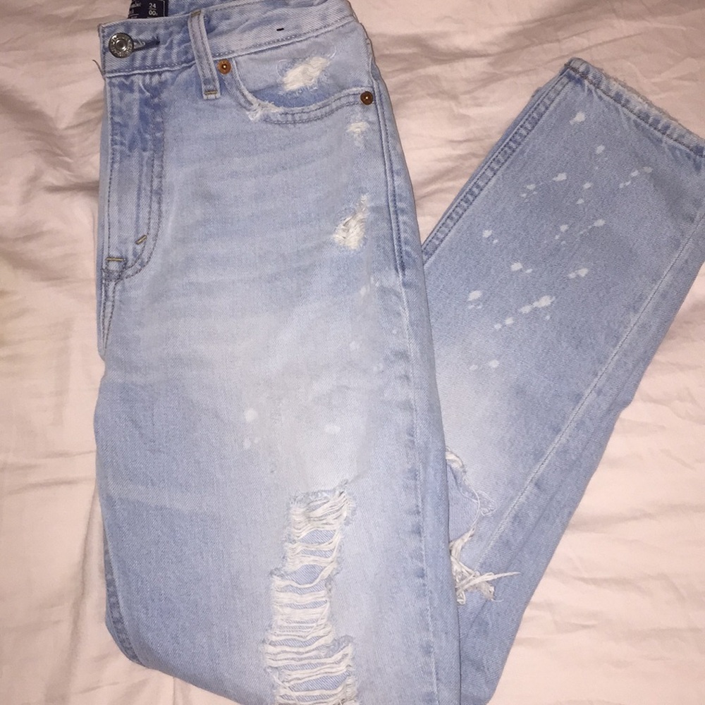High Waisted Girlfriend Jeans